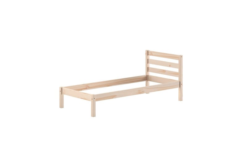 Sänky laatikolla ja sälepohjalla Pino Luonnollinen - Luonnollinen - Huonekalut - Sänky - Vierassänky & varavuode - Ulosvedettävä sänky