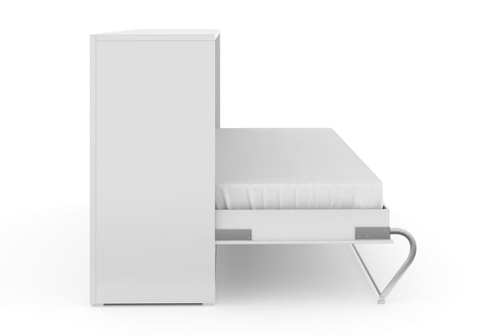 Sänkykaappi Solid 90x200 Vaaka - Valkoinen Högglans - Kaappisängyt