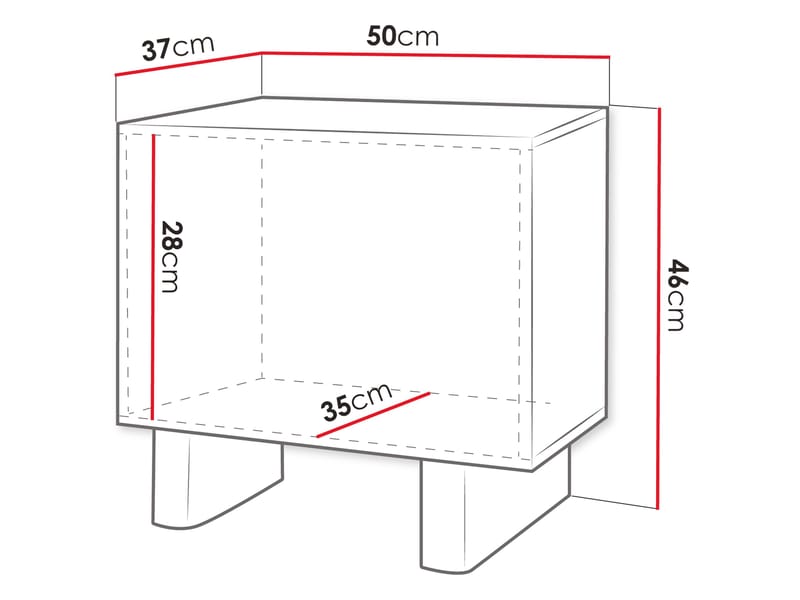 Seylar Yöpöytä 50 cm - Huonekalut - Sänky - Vierassänky & varavuode - Kaappisängyt