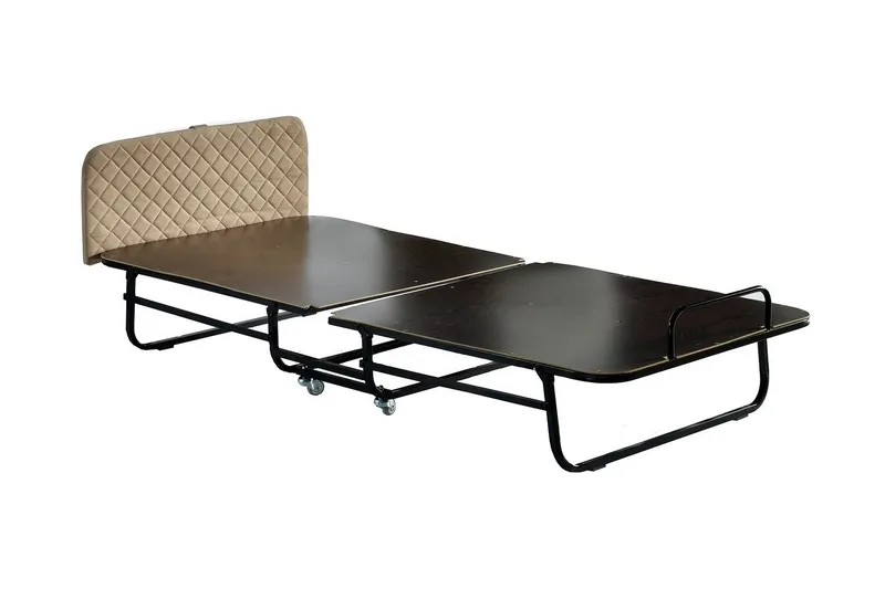 Taitettava sängynrunko 90x200 cm - Valkoinen / musta - Huonekalut - Sänky - Sänkykehikot & sängynrungot