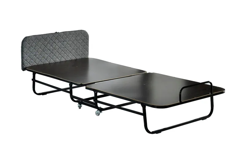 Taitettava sängynrunko 90x200 cm - Valkoinen/Harmaa - Huonekalut - Sänky - Vierassänky & varavuode - Taittosänky