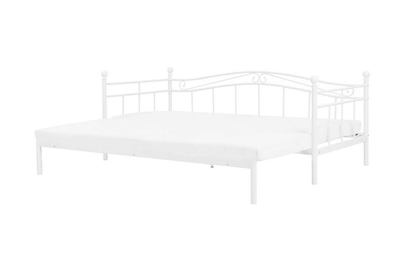 Sänky Muggebo 160x200 cm - Valkoinen - Huonekalut - Sänky - Vierassänky & varavuode - Ulosvedettävä sänky