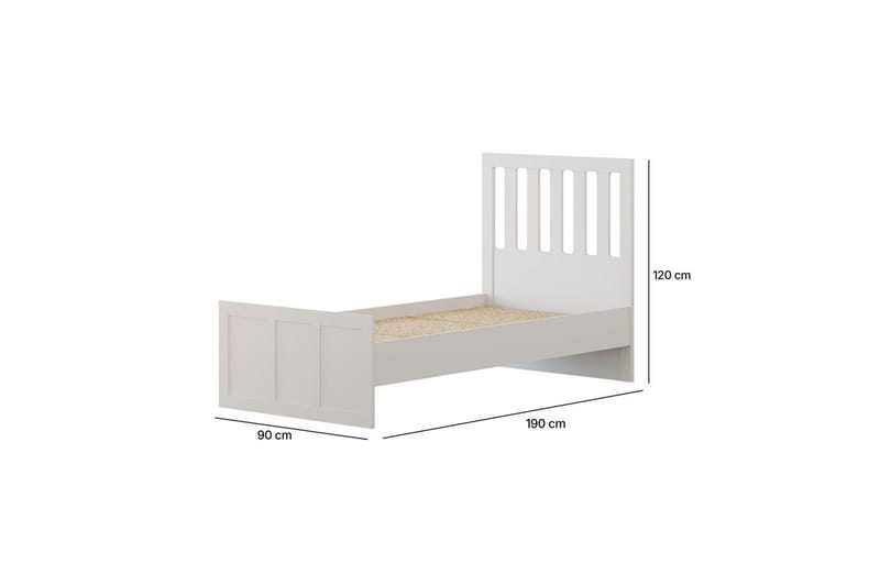 Vyric Sängynrunko - Matta Valkoinen - Huonekalut - Sänky - Sänkykehikot & sängynrungot