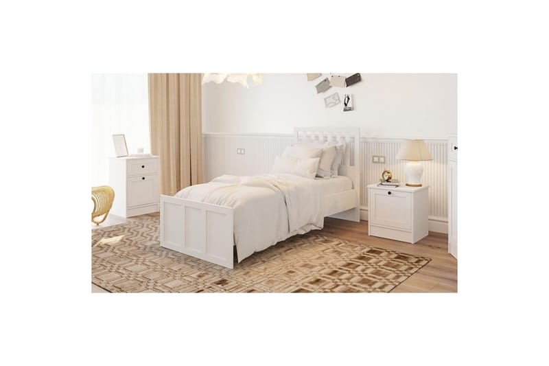 Vyric Sängynrunko - Matta Valkoinen - Huonekalut - Sänky - Sänkykehikot & sängynrungot