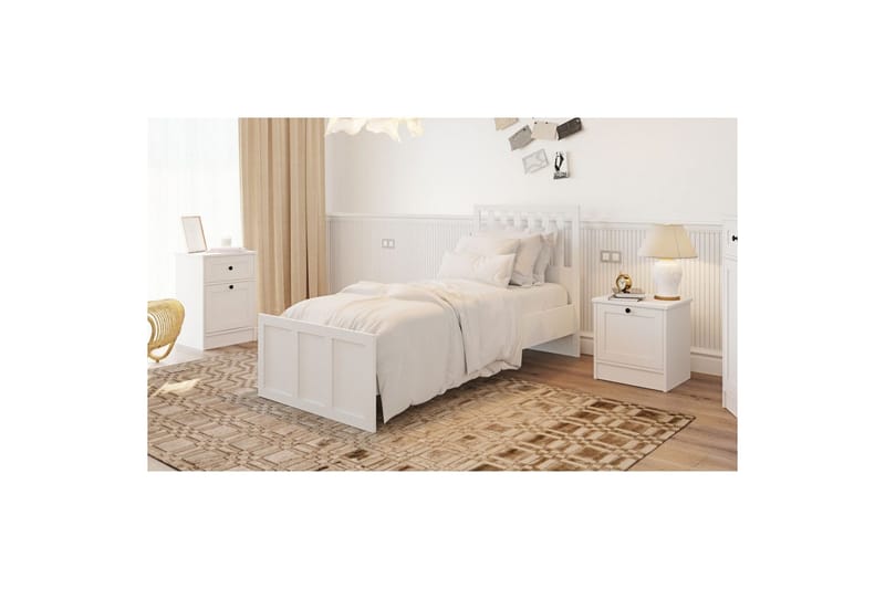 Vyric Sängynrunko - Matta Valkoinen - Huonekalut - Sänky - Sänkykehikot & sängynrungot