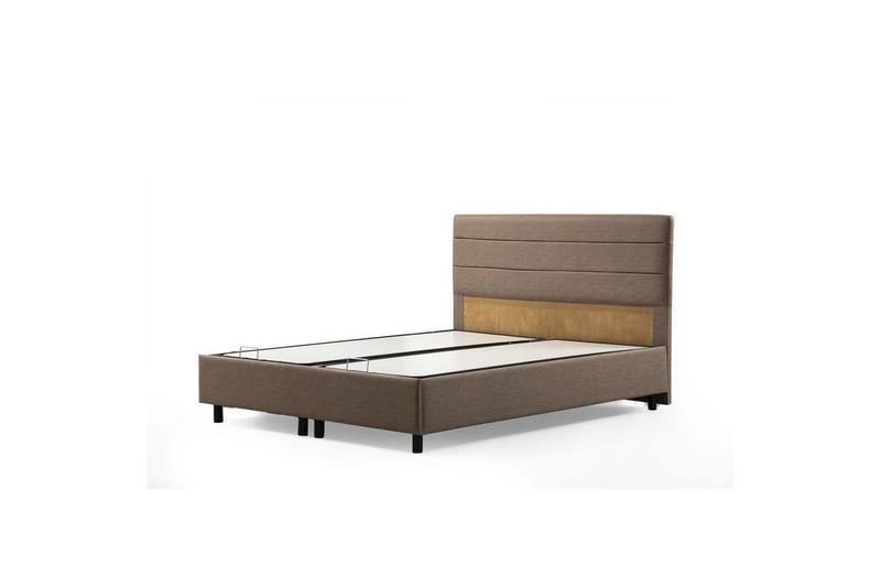 Yhden hengen sängyn runko & sängynpääty Selora Ruskea - 120 x 110 x 200 cm - Huonekalut - Sänky - Sänkykehikot & sängynrungot