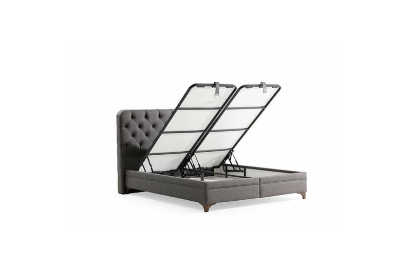 Yhden hengen sängyn runko & sängynpääty Sorang harmaa - 94 x 35 x 190 cm - Huonekalut - Sänky - Sänkypaketti