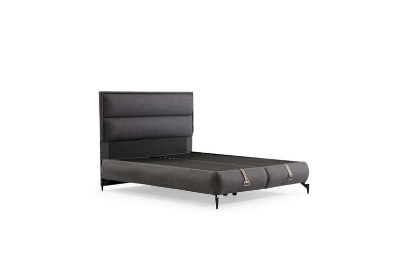 Yhden hengen sängyn runko & sängynpääty Springsure Tummanharmaa - 90 x 41 x 190 cm - Huonekalut - Sänky - Sänkykehikot & sängynrungot