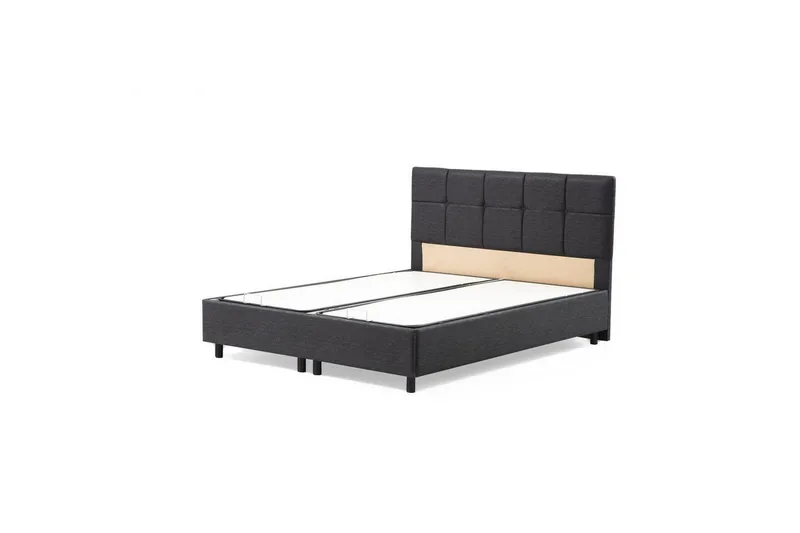 Yhden hengen sängyn runko & sängynpääty Sudalmuni antrasiitti, 90 x 110 x 190 cm