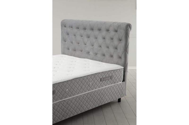 Yhden hengen sängyn runko & sängynpääty Sudamoon Harmaa - 120 x 35 x 208 cm - Huonekalut - Sänky - Runkopatjasängyt