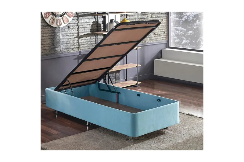 Yhden hengen sängyn runko Kodikas Yhden Hengen Vaaleansininen - 100 x 200 cm - Huonekalut - Sänky - Sänkykehikot & sängynrungot