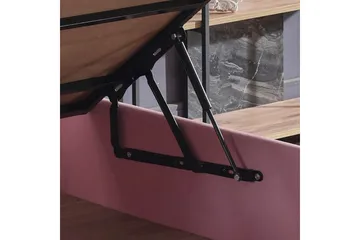 Yhden hengen sängyn runko Rasul Single Pnk - 90 x 190 cm - Huonekalut - Sänky - Sänkykehikot & sängynrungot