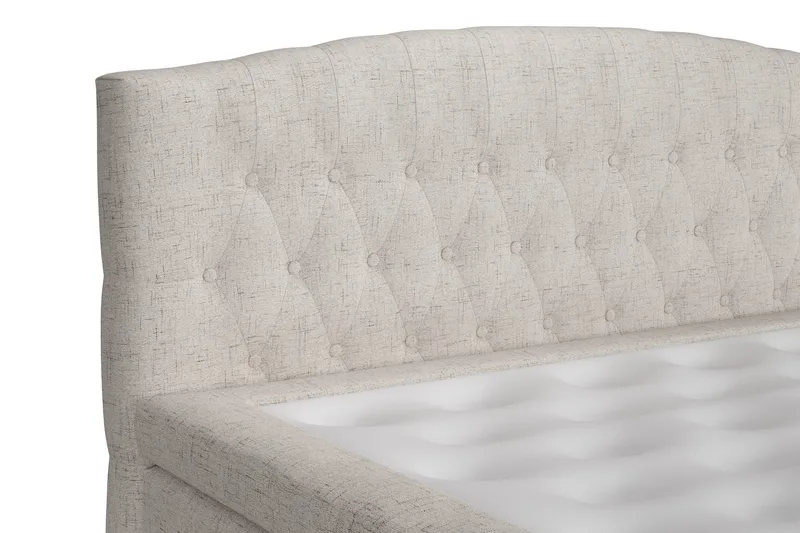 Jenkkisänky Abelie 120x200 Medium - Beige - Huonekalut - Sänky - Yhden hengen sängyt