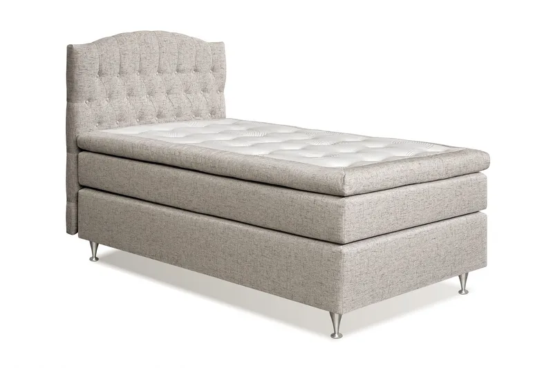Jenkkisänky Abelie 120x200 Medium - Beige - Huonekalut - Sänky - Yhden hengen sängyt