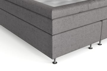 Jenkkisänky Abelie 120x200 Medium - Harmaa - Huonekalut - Sänky - Yhden hengen sängyt