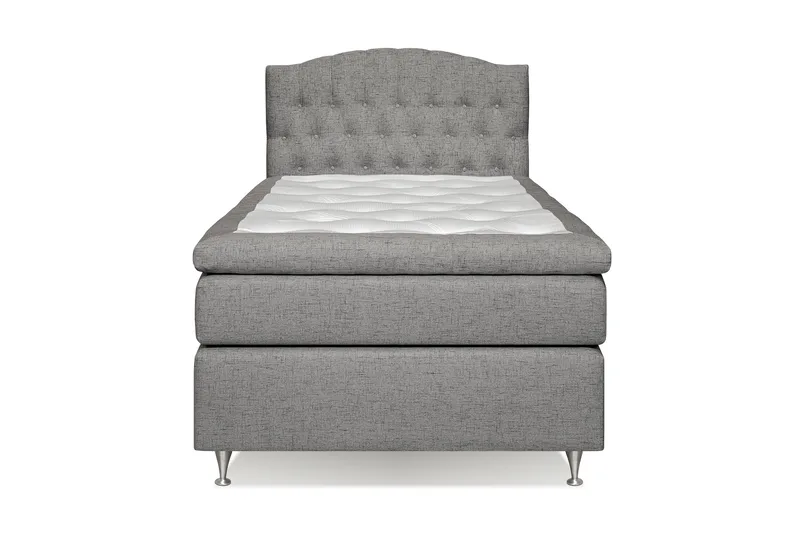 Jenkkisänky Abelie 120x200 Medium - Harmaa - Huonekalut - Sänky - Yhden hengen sängyt