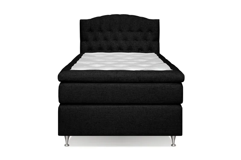 Jenkkisänky Abelie 120x200 Medium, Musta