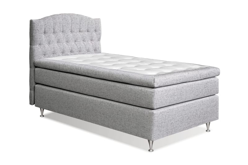 Jenkkisänky Abelie 120x200 Medium - Vaaleanharmaa - Huonekalut - Sänky - Yhden hengen sängyt