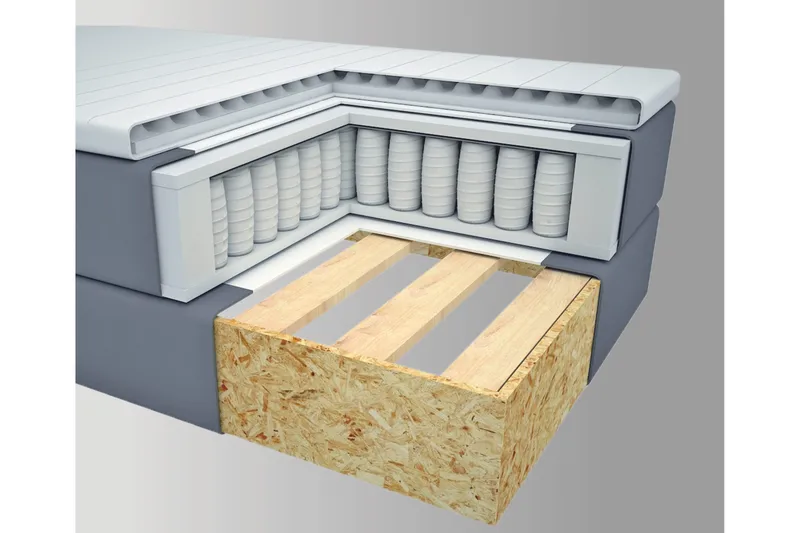 Jenkkisänky Choice No 1 120x200 - Tummanharmaa - Huonekalut - Sänky - Yhden hengen sängyt