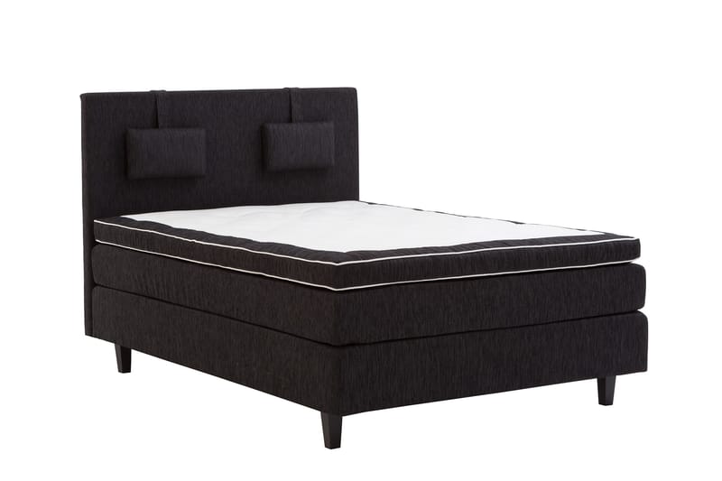 Jenkkisänky Longford 120x200 Kova Polyeetterivaahto - Musta - Huonekalut - Sänky - Jenkkisängyt