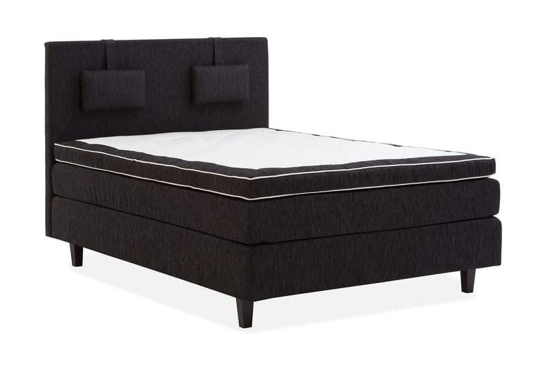 Jenkkisänky Longford 120x200 Kova Polyeetterivaahto - Musta - Huonekalut - Sänky - Yhden hengen sängyt