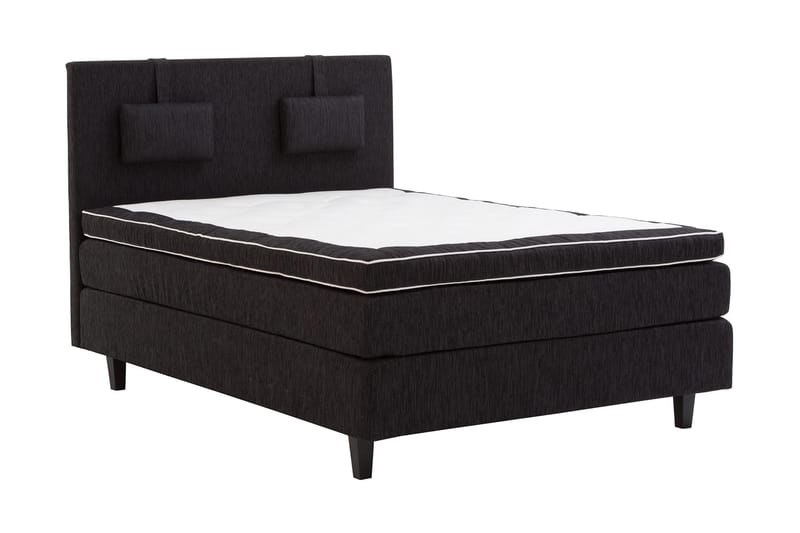 Jenkkisänky Longford 120x200 Kova Polyeetterivaahto - Musta - Huonekalut - Sänky - Yhden hengen sängyt