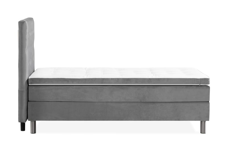 Jenkkisänky Rebeca 90x200 - Harmaa - Huonekalut - Sänky - Yhden hengen sängyt