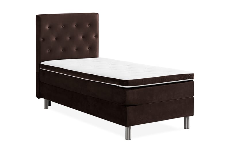 Jenkkisänky Rebeca 90x200 - Ruskea - Huonekalut - Sänky - Yhden hengen sängyt