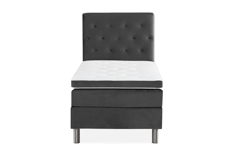 Jenkkisänky Rebeca 90x200, Tummanharmaa