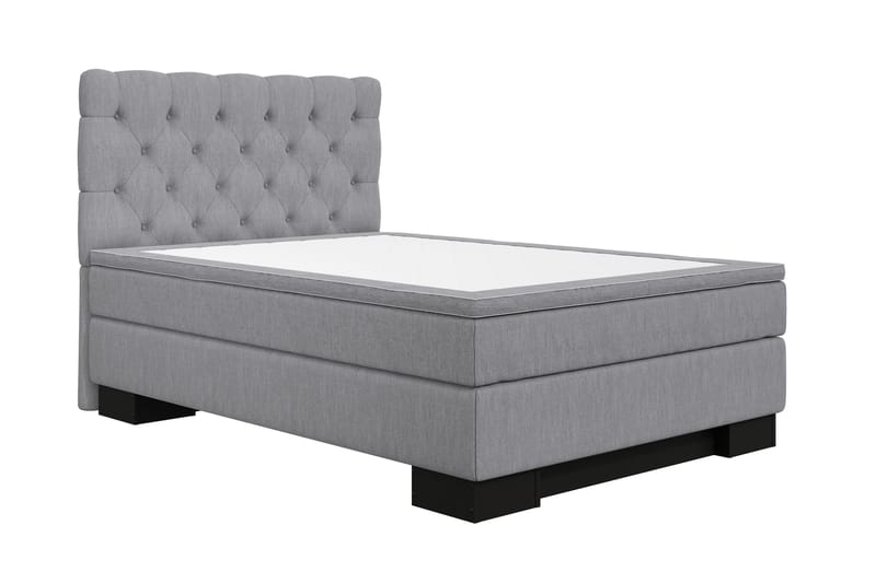 Jenkkisänky Romance Lyx 120x200 - Vaaleanharmaa - Huonekalut - Sänky - Yhden hengen sängyt