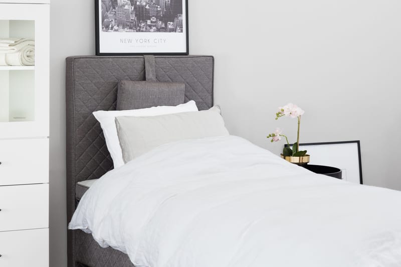 Runkosänky Kilmer 80x200 - Harmaa - Huonekalut - Sänky - Yhden hengen sängyt