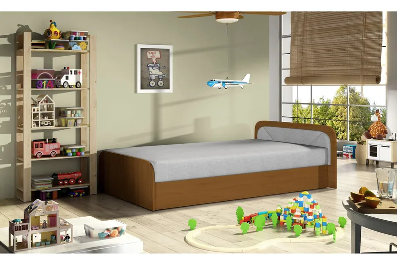 Runkosänky Rellona 80x190 cm - Harmaa - Huonekalut - Sänky - Yhden hengen sängyt