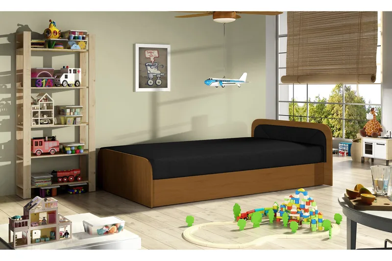 Runkosänky Rellona 80x190 cm, Musta