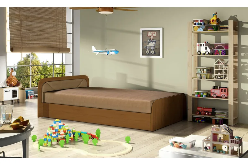 Runkosänky Rellona 80x190 cm, Ruskea