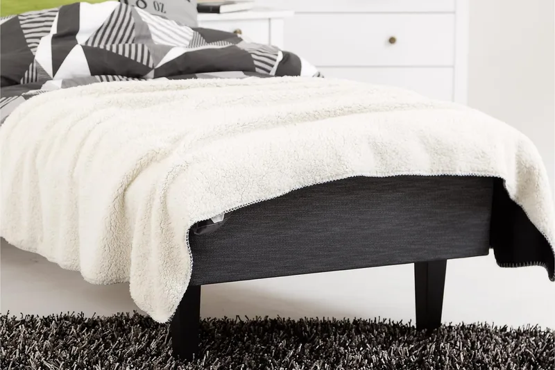 Runkosänky Peak 80x200 cm - Harmaa/Tammi - Huonekalut - Sänky - Yhden hengen sängyt