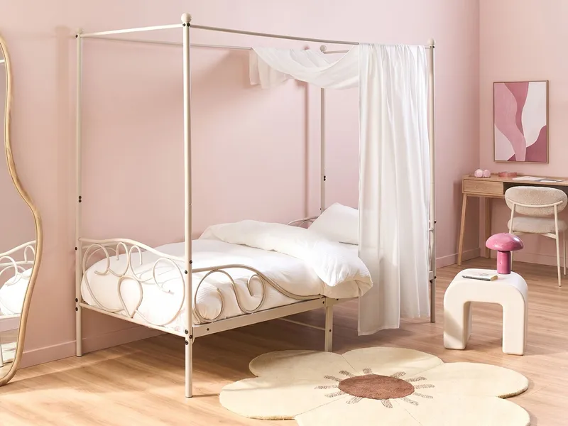 Yhden hengen sänky Sormery - Vaalea beige - Huonekalut - Sänky - Katossängyt