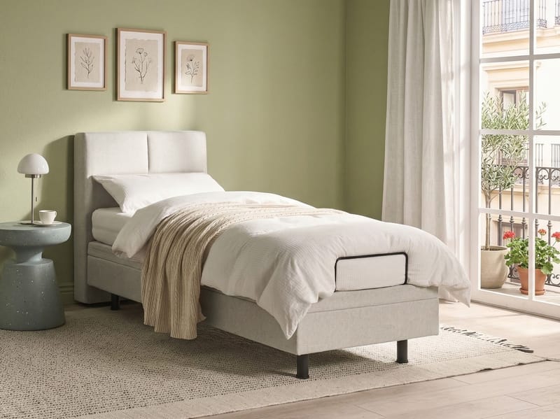 Yhden hengen sänky Viceroy 80x200 cm - Vaalea beige - Huonekalut - Sänky - Yhden hengen sängyt