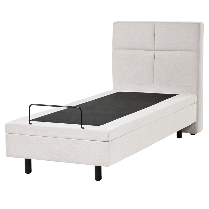 Yhden hengen sänky Viceroy 80x200 cm - Vaalea beige - Huonekalut - Sänky - Yhden hengen sängyt