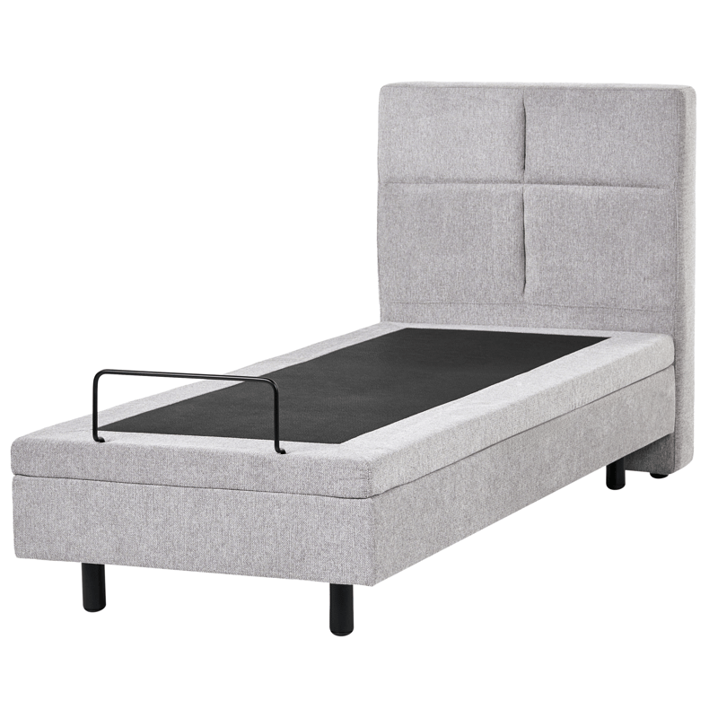 Yhden hengen sänky Viceroy 80x200 cm - Vaaleanharmaa - Huonekalut - Sänky - Yhden hengen sängyt