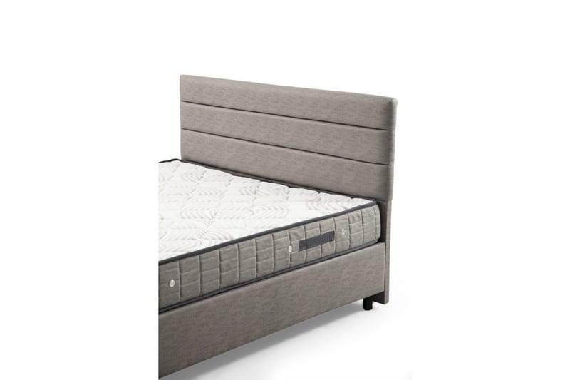 Yhden hengen patja, runko & sängynpääty Sonyi setti vaaleanharmaa - 90 x 114 x 190 cm - Huonekalut - Sänky - Sänkykehikot & sängynrungot