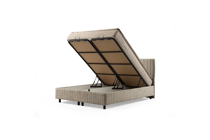 Yhden hengen patja, runko & sängynpääty Sudamal-setti ruskea - 120 x 114 x 200 cm - Huonekalut - Sänky - Runkopatjasängyt