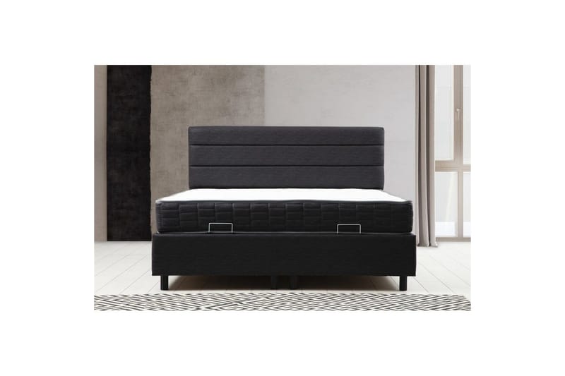 Yhden hengen patja, runko & sängynpääty Sonyi setti antrasiitti - 120 x 114 x 200 cm - Huonekalut - Sänky - Sänkykehikot & sängynrungot