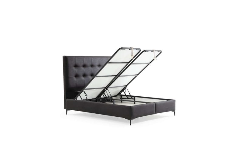 Yonel Complete Bed -paketti 180x200 cm - Musta - Huonekalut - Sänky - Sänkypaketti