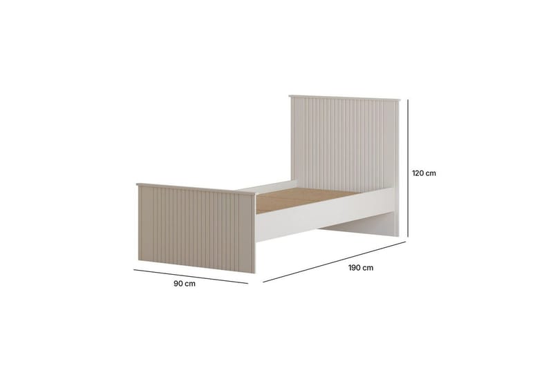 Zyras Sängynrunko 90x190 cm - Matta Valkoinen - Huonekalut - Sänky - Sänkykehikot & sängynrungot