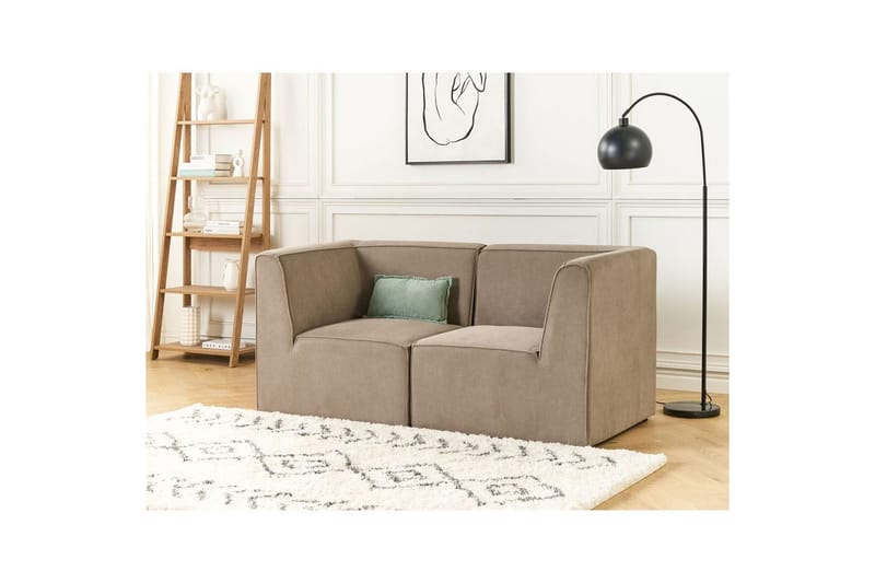 Soffa 2-sitssoffa Lemvig Grön Taupe - Huonekalut - Sohva - Moduulisohva - Moduulisohvakokonaisuus