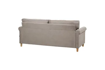 Soffa Beige||Light colored wood - Huonekalut - Sohva - 3:n istuttava sohva