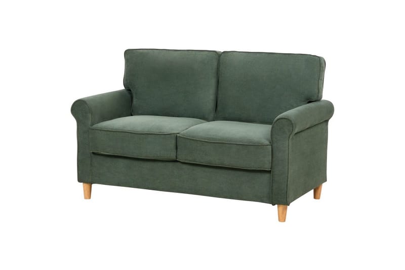 Soffa Dark green||Light colored wood - Huonekalut - Sohva - 2:n istuttava sohva