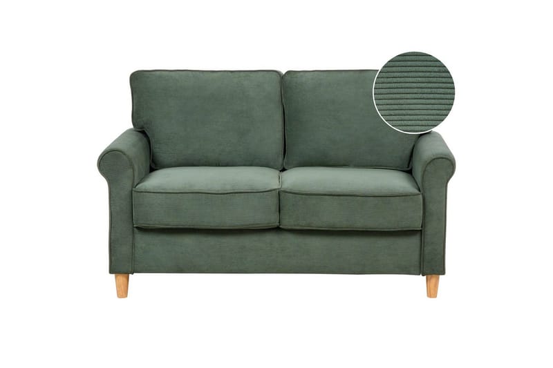 Soffa Dark green||Light colored wood, undefined