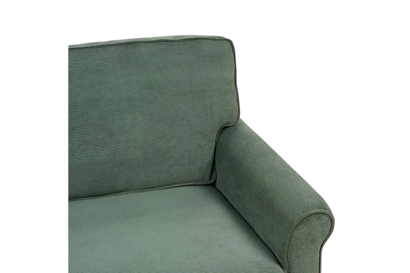 Soffa Dark green||Light colored wood - Huonekalut - Sohva - 2:n istuttava sohva