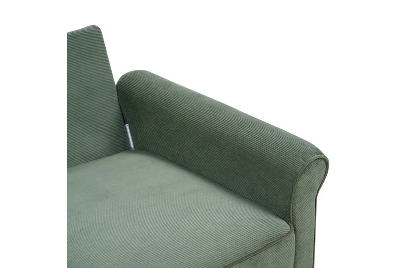 Soffa Dark green||Light colored wood - Huonekalut - Sohva - 2:n istuttava sohva
